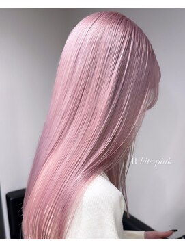 ベレーザ 渋谷(BELEZA) 5768ベビーピンク艶髪ハイトーンカラーオンブレホワイトピンク