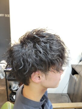 メンズ レオ 南森町店(men's LEO) ミックススパイラルパーマ×ツーブロック×刈り上げなし