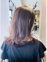 アン たまプラーザ(un) 外ハネミディアム+イルミナカラー【髪質改善オージュアサロン】