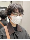 ショートパーマ　パーマ　パーマヘア　クリープパーマ
