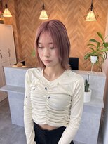 リズ(Li’s)&nbsp;外ハネボブ/ピンクベージュ