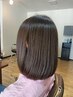 《うるおいと透明感のある髪色♪》デザインカット＋カラー ￥11650