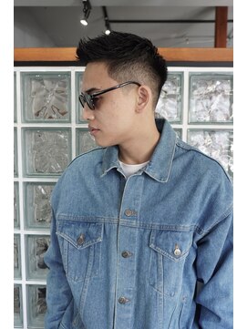 アイダブリューティー ヘア デザイン(IWT hair design) ビジネスマンローフェードベリーショート【大名/メンズカット】