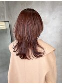 レイヤースタイルクラゲヘアーウルフカットセミロングミディアム