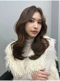 【kumu】韓国風ロングレイヤーカット/まろやか艶チョコブラウン