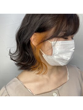 トラ バイ プティパ(Tora by petit pas) ブラウン×オレンジイヤリングカラー