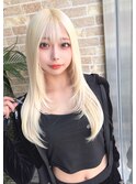 ☆CAPSULE☆抜きっぱなしホワイトブロンド×ロングレイヤー