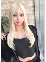 カプセル シンジュク(CAPSULE)&nbsp;☆CAPSULE☆抜きっぱなしホワイトブロンド×ロングレイヤー