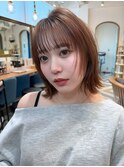 ミニウルフレイヤーカット顔周り前髪韓国ミディアムロング北千住