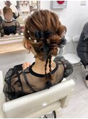 カチモリヘア 結婚式ヘア 参列ヘア