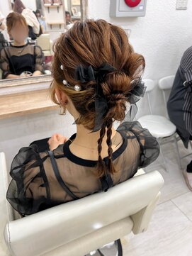 プティクローシェ バイ クオーレ(petite cloche by CUORE) カチモリヘア 結婚式ヘア 参列ヘア