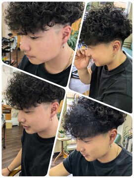 クリア 美容室 黒髪にキマる☆スペイン風プードルパーマ