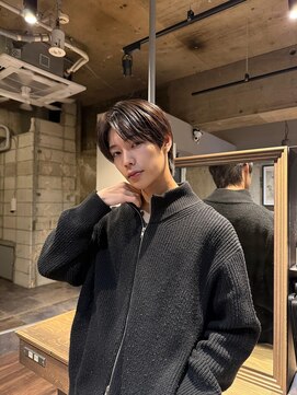 メンズココ メンズパーマ 韓国ヘア 日本橋店(MENS COCO) ナチュラルシースルーセンターパート