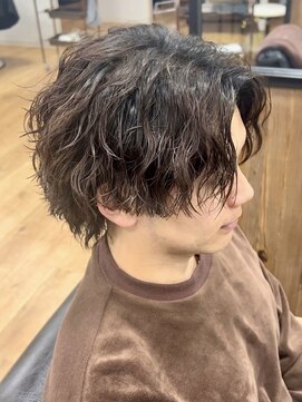 デプト(DEPT.) ツイストスパイラルメンズパーマシャドウパーマ波巻きパーマ眉毛