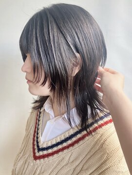 モリオフロムロンドン 原宿本店(morio from London) 【morio原宿】顔まわりレイヤーミディアムウルフ