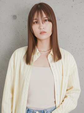 切りっぱなしセミロング