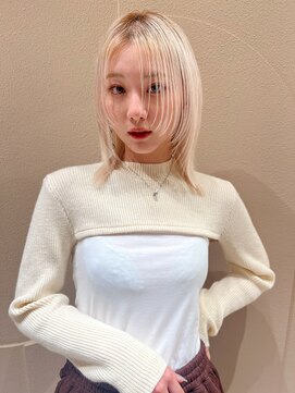 ボブレイヤー。お顔周りの質感大切にします！