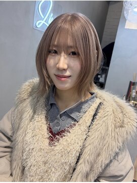 ジーナエス 札幌(Zina S) milk tea×layer bob