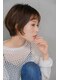アピューズ ヘアー 三宮(Apiuz Hair)の写真/【三宮駅すぐ】黄金比に合わせた似合わせカットが大人気!顔周りのおくれ毛も可愛く再現♪