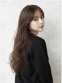 王道ロングレイヤー×暖色ブラウンで綺麗に、カジュアルに