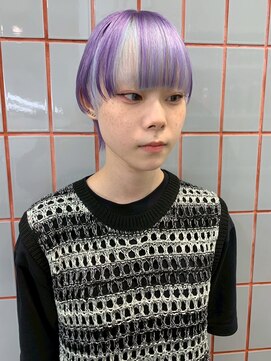 ペレ 原宿(PELE) ダブルカラー/ケアブリーチ/羽エクステ/原宿