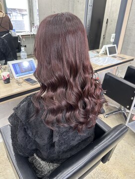 アジールヘア 赤羽駅南口店(agir hair) ピンクブラウン高発色カラー赤羽