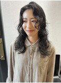 横浜パーマ/ミディアムレイヤーパーマ/レイヤーパーマ