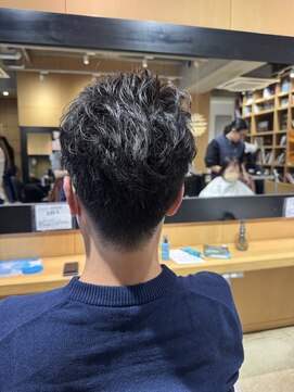 オーガニック ライフ 若葉 鶴ヶ島(organic+life) 爽やかビジネス◎黒髪アップバング/ツーブロック/30代40代