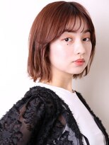 メリケンビューティーパーラー コウベ(MERICAN BEAUTY PARLOR KOBE) 切りっぱなしボブ前髪ありくびれボブ大人ボブウェーブパーマ