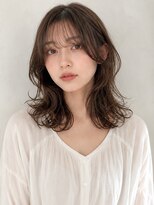 ヘアメイク アージュ 天神西通り店(HAIR MAKE age) 透明感カラー 髪質改善 ミディアム 顔周りレイヤー くびれ
