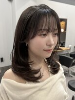 レブ 四条烏丸(Reb,)&nbsp;京都韓国風レイヤーカット透明感グレージュカラーブリーチなし