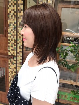 エヌティ ヘア ガレージ(nt.hair garage) さらっと軽め＊ミディアムレイヤースタイル