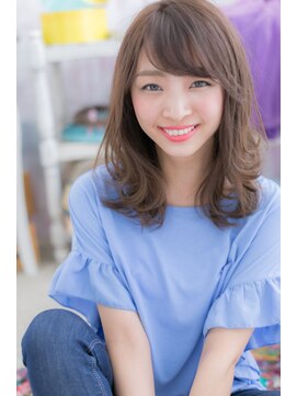 ミック 日暮里店(miq) 視線惹きつけ♪斜めバング×ミックスカール