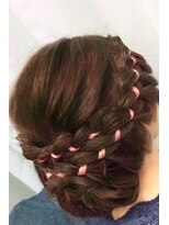 アウ美容室(au)&nbsp;リボン布入り編み込みセット