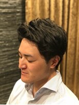 プレミアムバーバー 目黒店(PREMIUM BARBER produce by HIRO GINZA) ナチュラルビジネスパーマスタイル