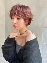 表参道roijir　こなれショート ×ハイトーンピンク