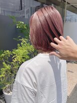 ヘアメイク ミチ 富田店(HAIRMAKE MICHI)&nbsp;【MICHI 富田店　古作蓮】艶髪ピンクベージュ