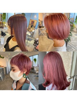 シェリー(Che'ri) 春にオススメ/ブリーチ回数で変わるピンク系/藤本