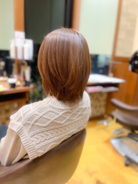 ヘア ショップキャリー ボブレイヤーの縮毛矯正