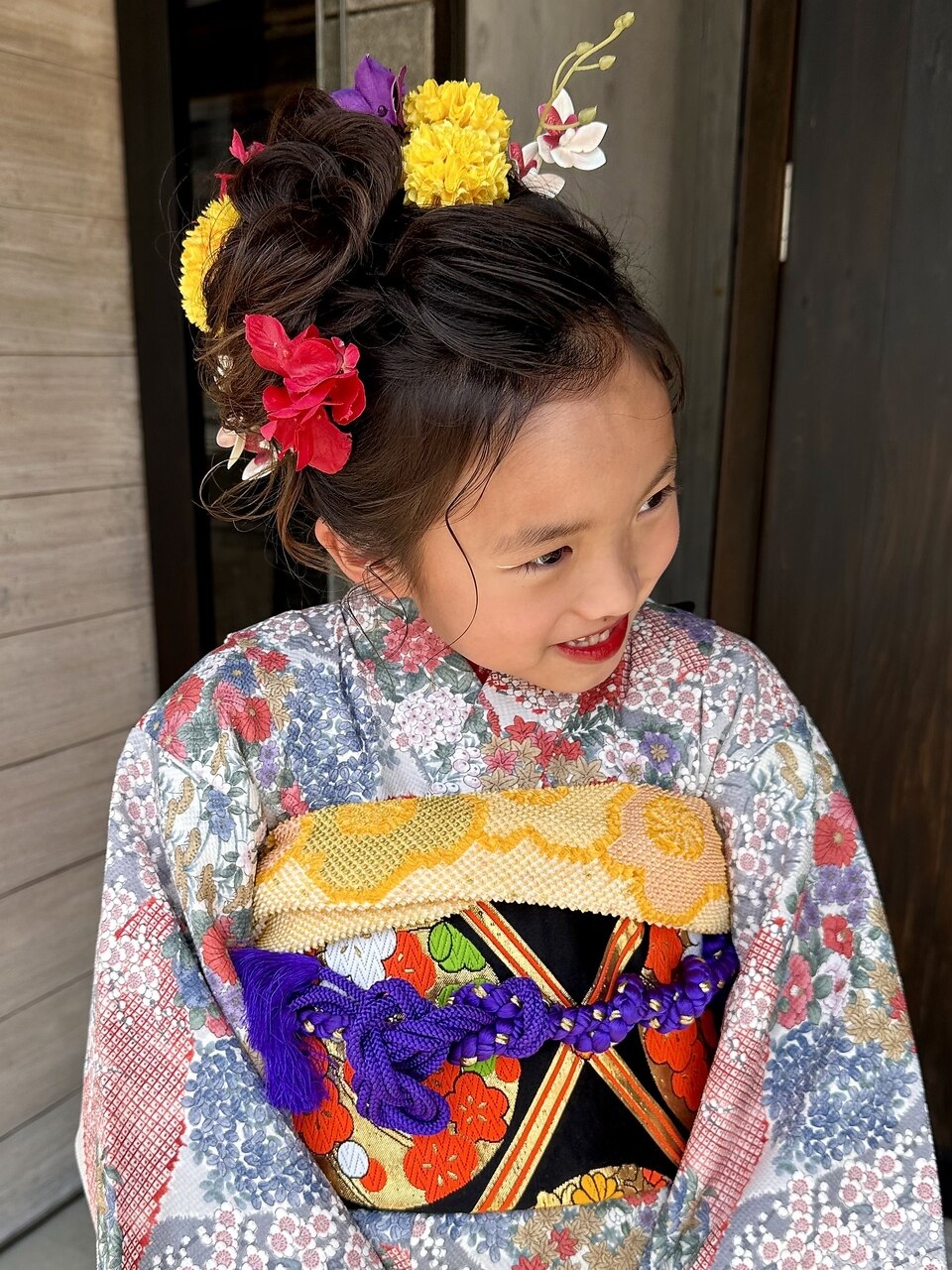 静岡/清水 七五三7歳ヘアセット 手結び帯着付：L181393862｜ピエスヘア