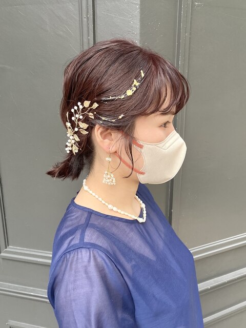 ドレスヘアゆるふわ巻き大人気！ヘアアレンジ大人美人