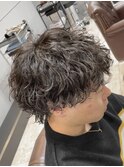 新潟メンズパーマ　新潟波巻き　新潟波巻きスパイラル