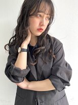 ロングパーマ/ウェーブミディアム/似合わせカット/小顔カット
