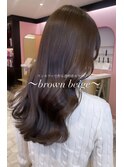 ワンカラーで作る!~透明感brown beige~