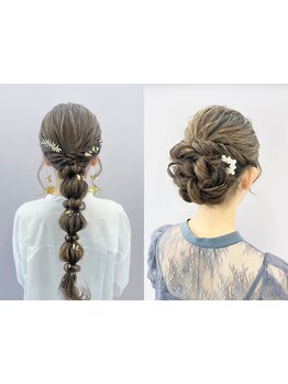 スタッフは、普段はCMや広告、TV撮影の現場で活躍するメイクも得意なヘアメイクアーティスト！