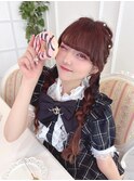 石田萌依ちゃん＊編み込みおさげヘア＊まゆ