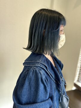 美容室 ルアル 市原市八幡宿店(Luar) デニムブルー！