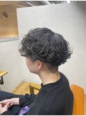 波巻きパーマ