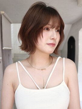 サイン 渋谷(SIGN) 20代/タッセルボブ/レイヤーボブ/透明感カラー