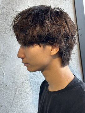 ニアウ 高崎店(Niau) シャドウパーマメンズパーマ韓国風パーマ群馬高崎メンズ眉毛